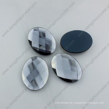 Piedra popular del vidrio flojo de la forma oval de calidad superior del arte para la decoración